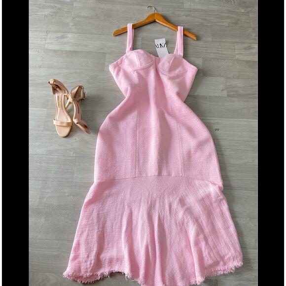 RARE!!! ZARA BLOGGER FAVE!!! Frayed Hem Midi Dress NWT - Picture 15 of 16